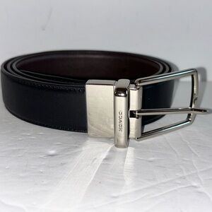 Coach Belt Mens Reversible Leather Brown / Black 42